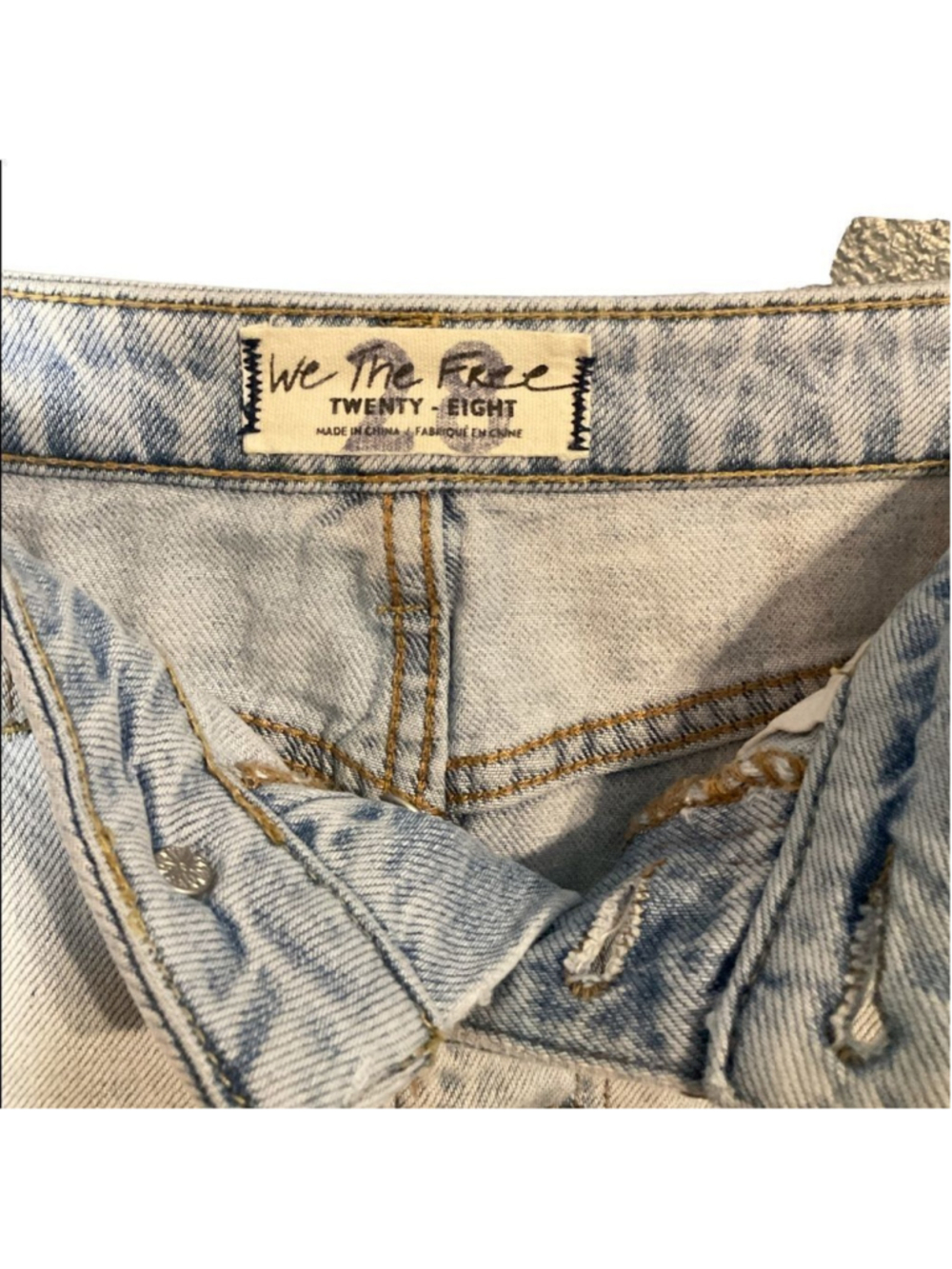 Free People- We the free denim skirt size 28 - Picture 5 of 7